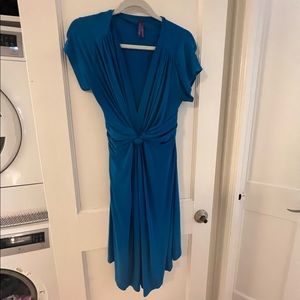 Seraphine knot front maternity dress